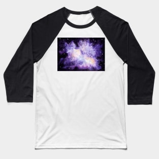 Watercolor Galaxy, Stars and Shine in Outer Space Baseball T-Shirt